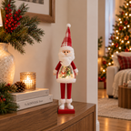 Decoração de Natal Pai Natal com Som e Luz