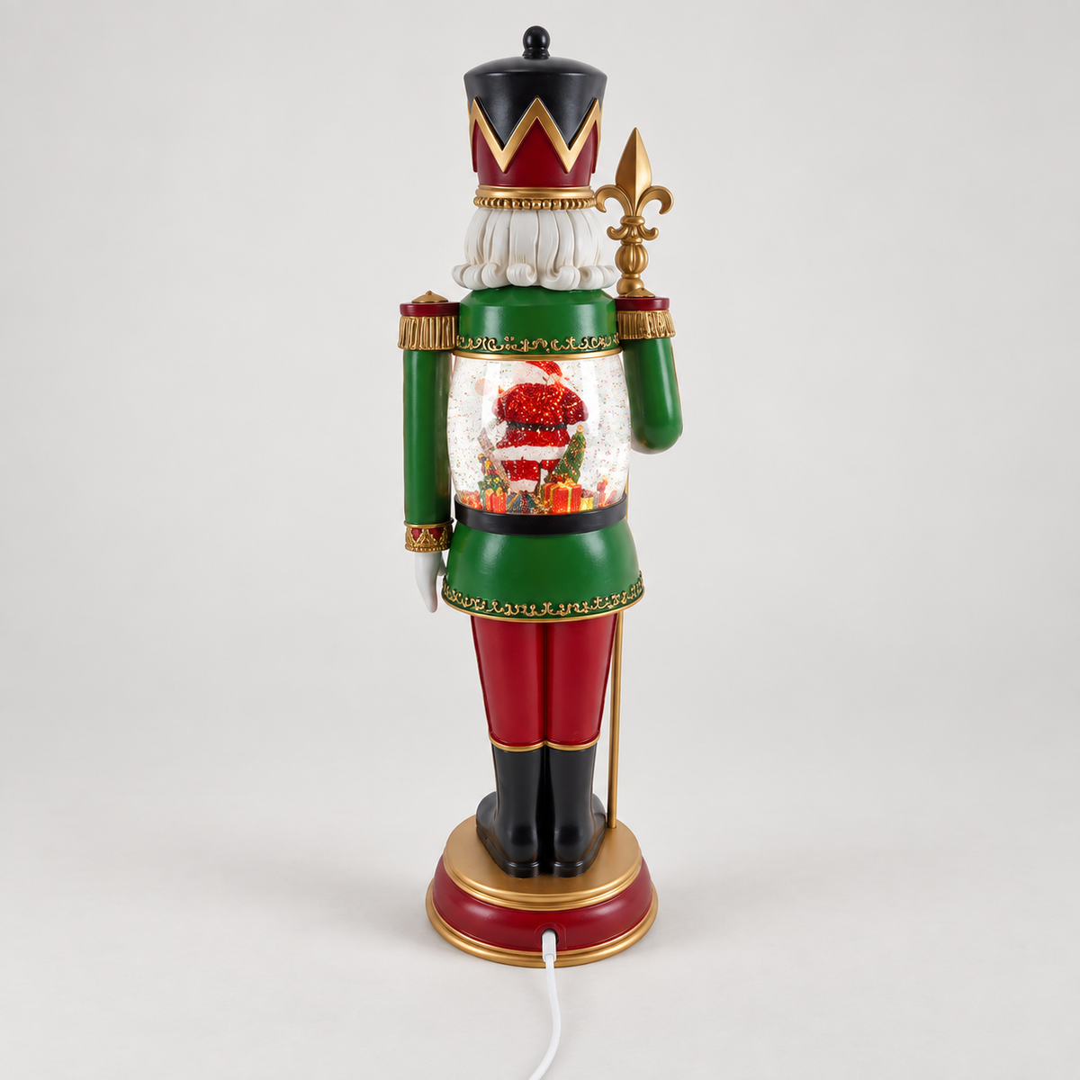 Soldado Quebra-Nozes Decorativo de Natal com Luz
