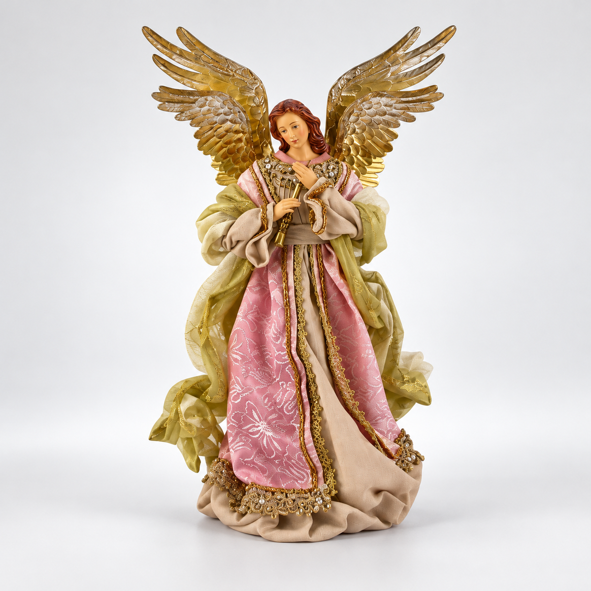 Anjo Decorativo com Instrumento Musical