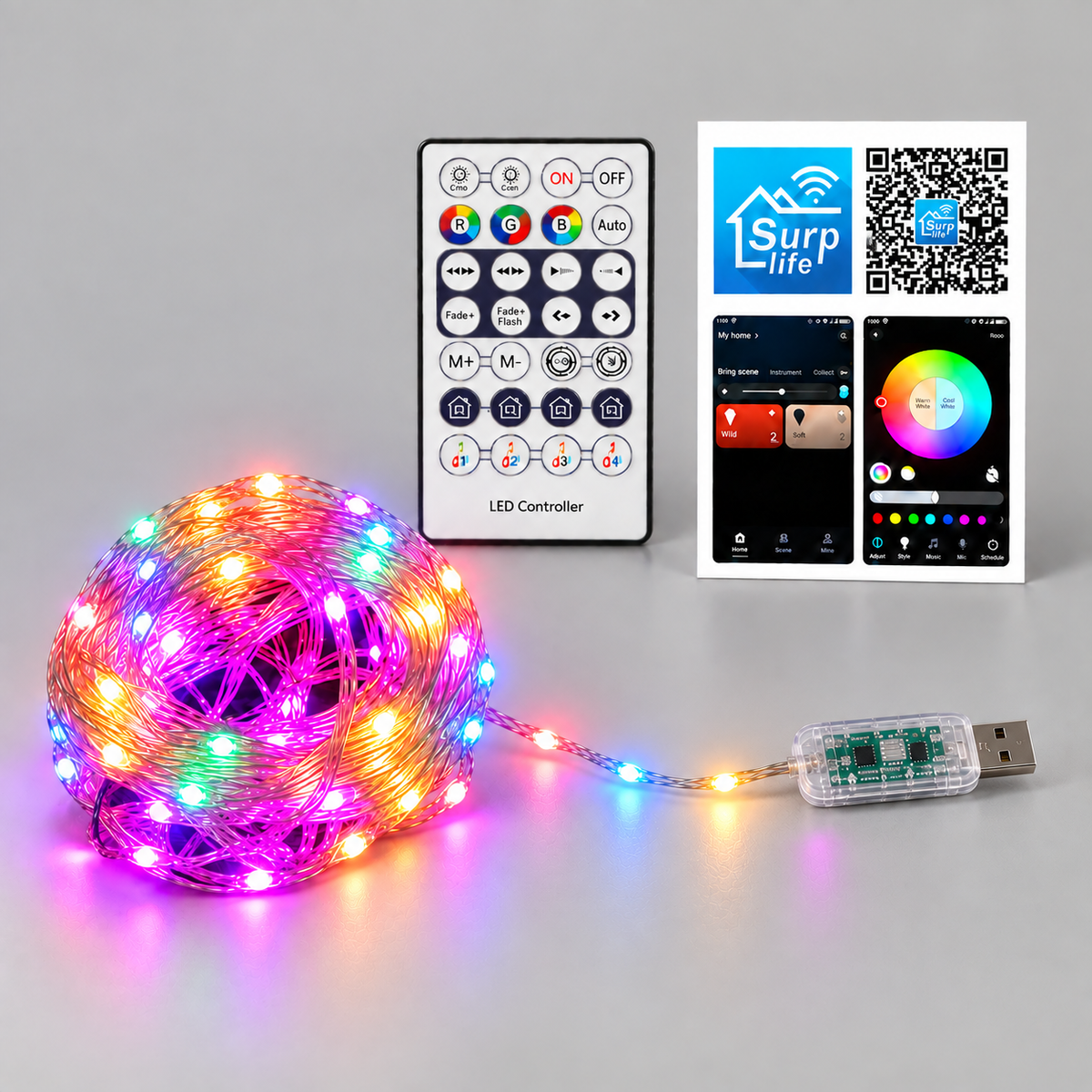 Iluminação de Natal Luzes Led Rgb