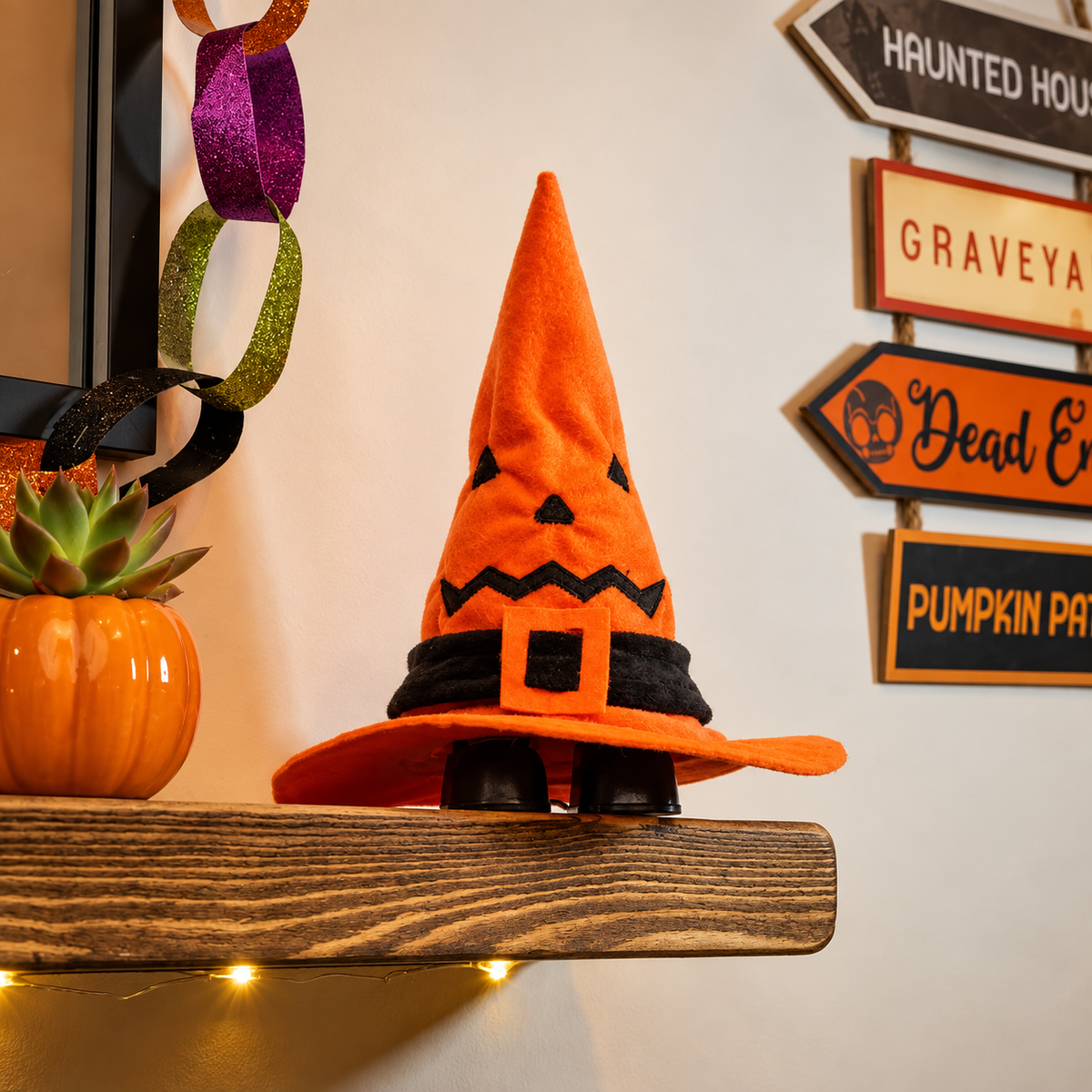 Chapéu de Bruxa Animado Halloween