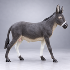 Burro Decorativo em Fibra para Jardim