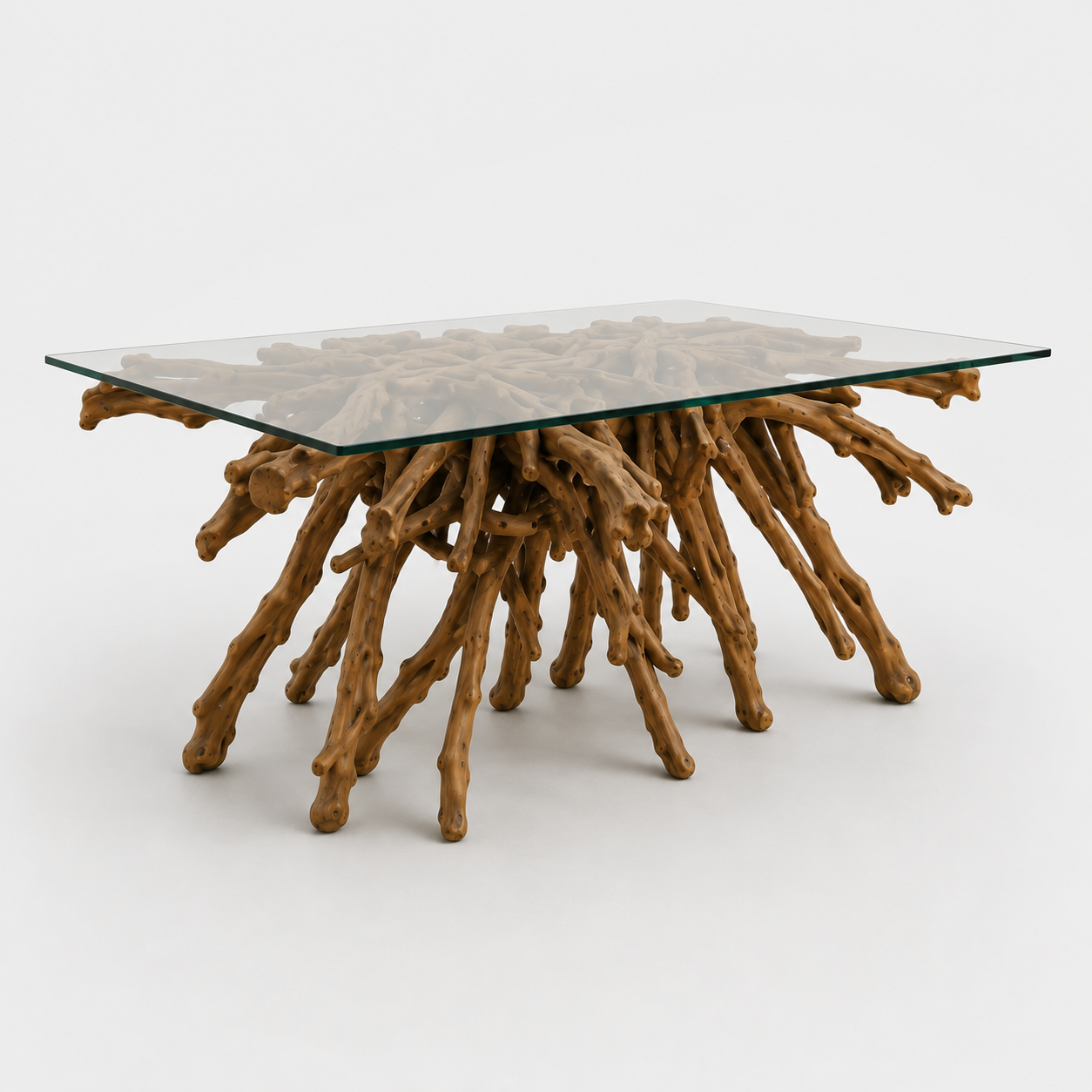 Mesa Consola Raíz Teca