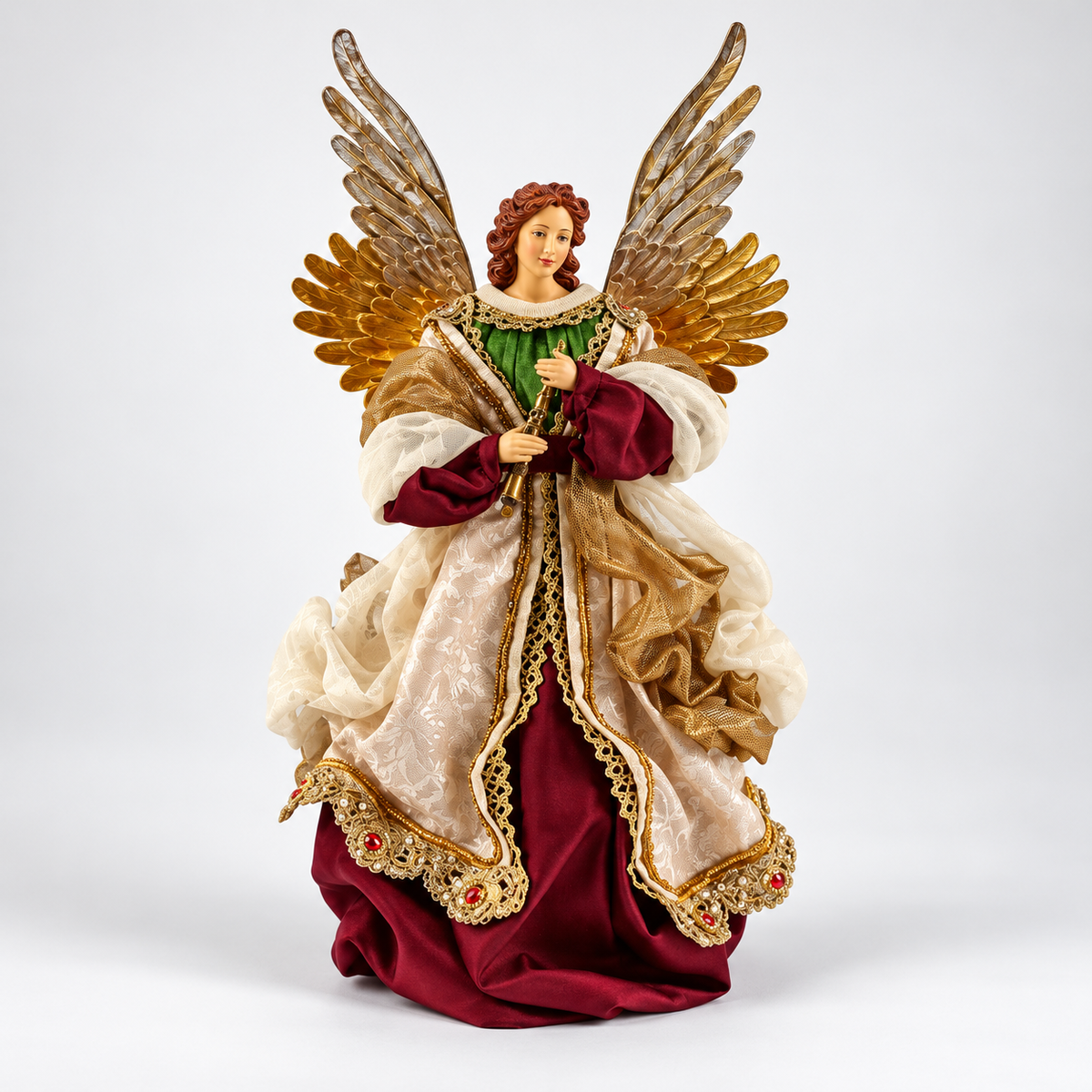 Anjo Decorativo com Instrumento Musical