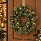 Decoração de Natal Coroa com Leds