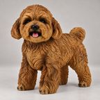 Cão Caniche em Resina