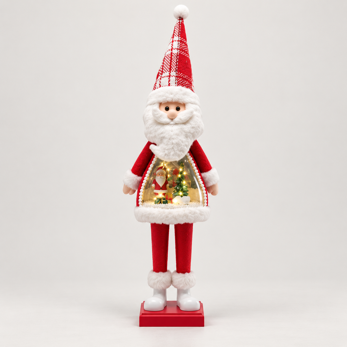 Decoração de Natal Pai Natal com Som e Luz