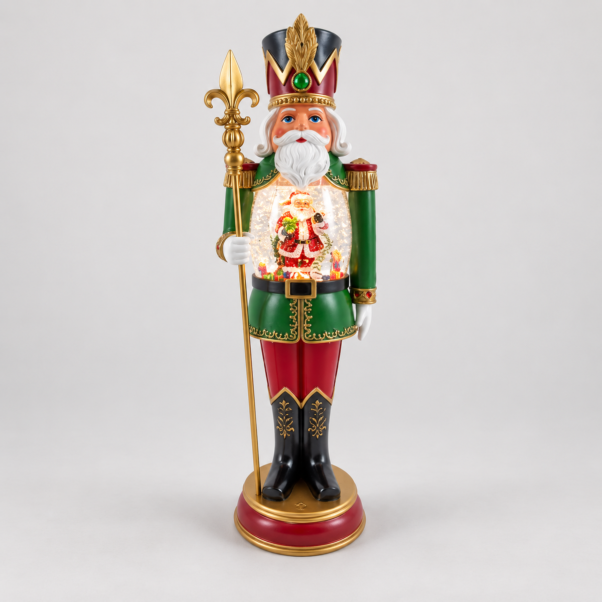 Soldado Quebra-Nozes Decorativo de Natal com Luz