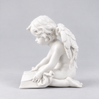 Anjo com Livro em Marfinite