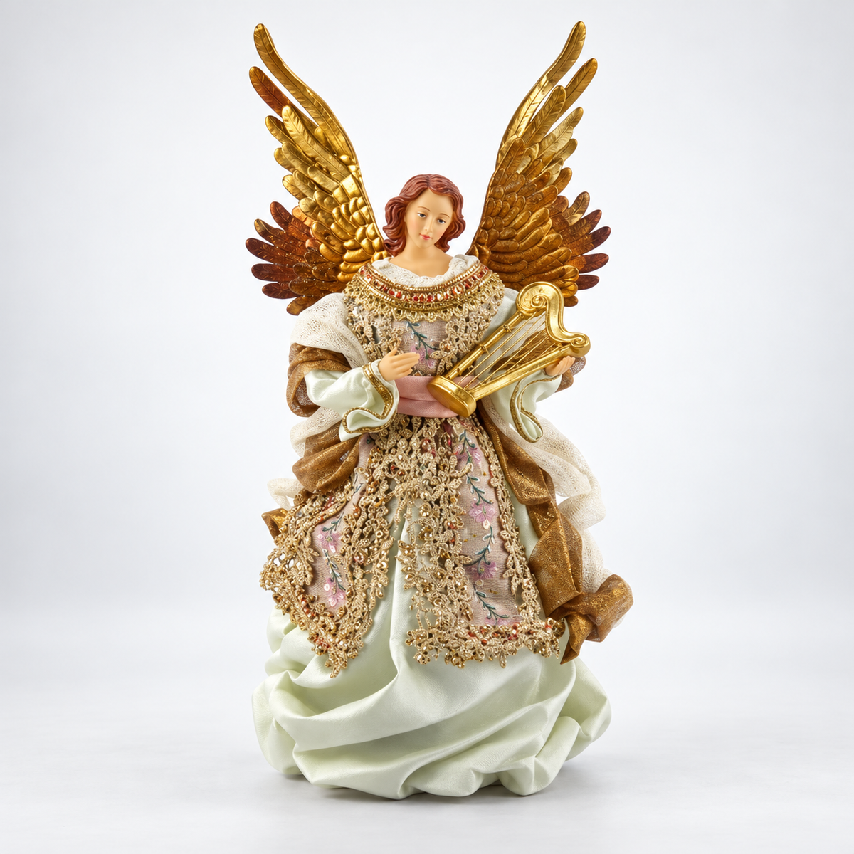 Anjo Decorativo com Instrumento Musical