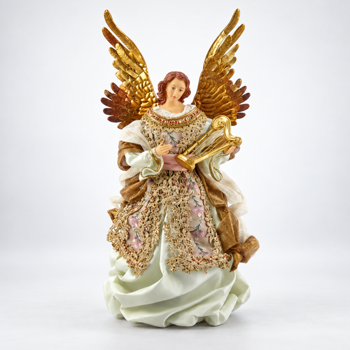 Anjo Decorativo com Instrumento Musical