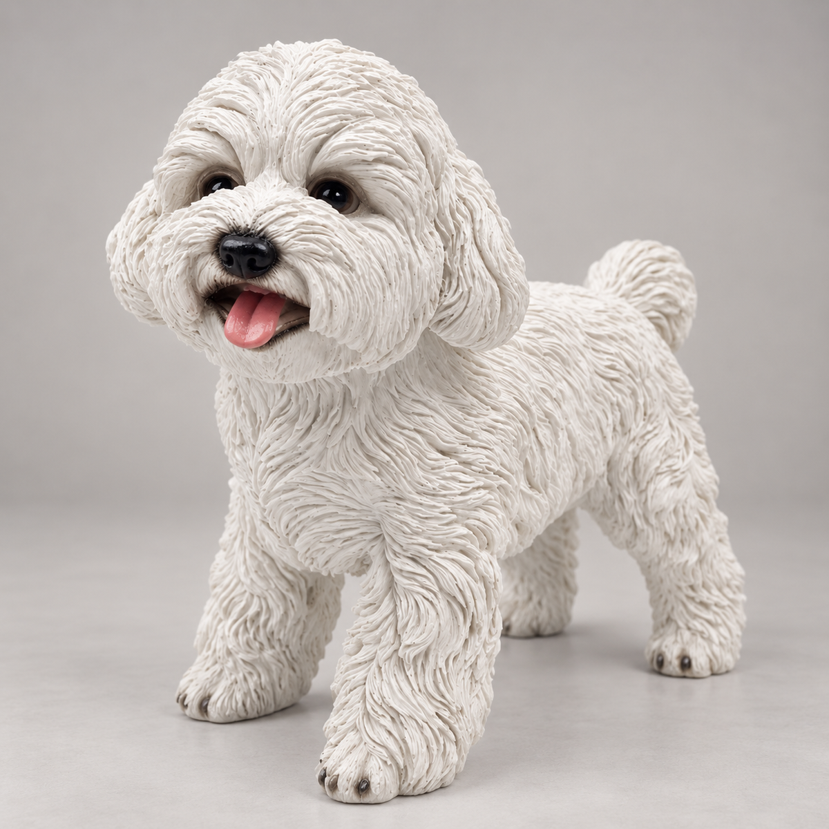 Cão Caniche de Resina