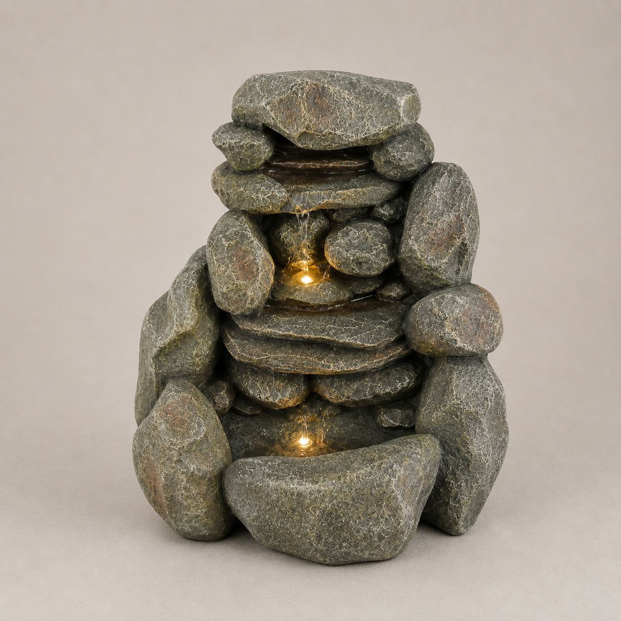 FONTE PEDRAS C/LUZ LED EM MARFINITE