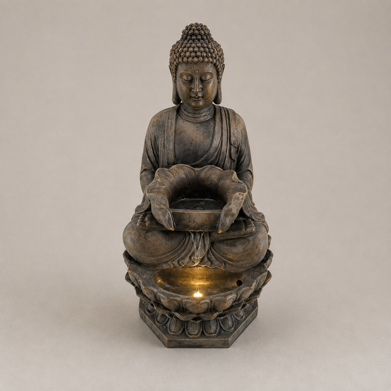 FONTE BUDA C/LUZ LED EM MARFINITE