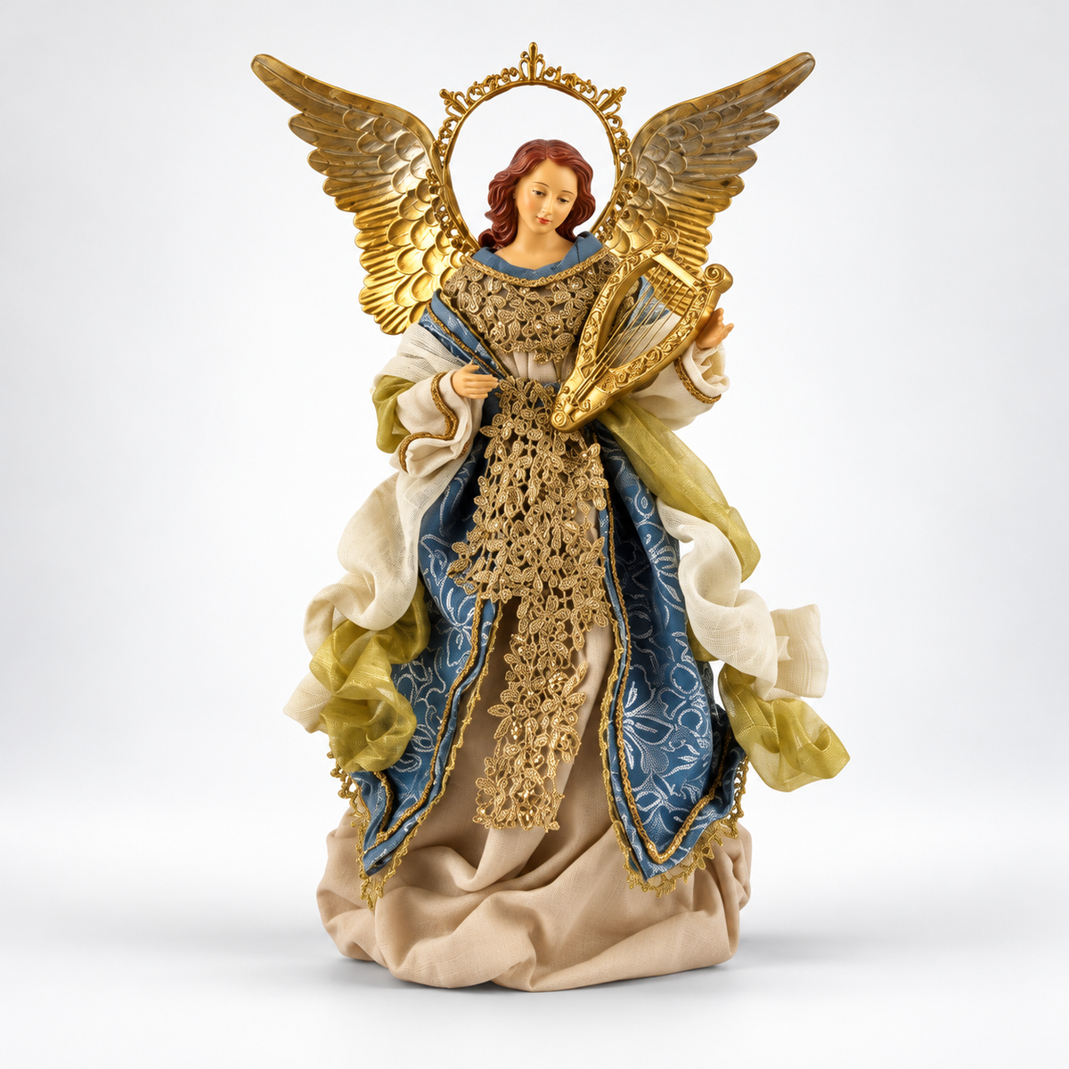 Anjo Decorativo com Harpa