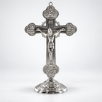 Crucifixo Religioso Prateado