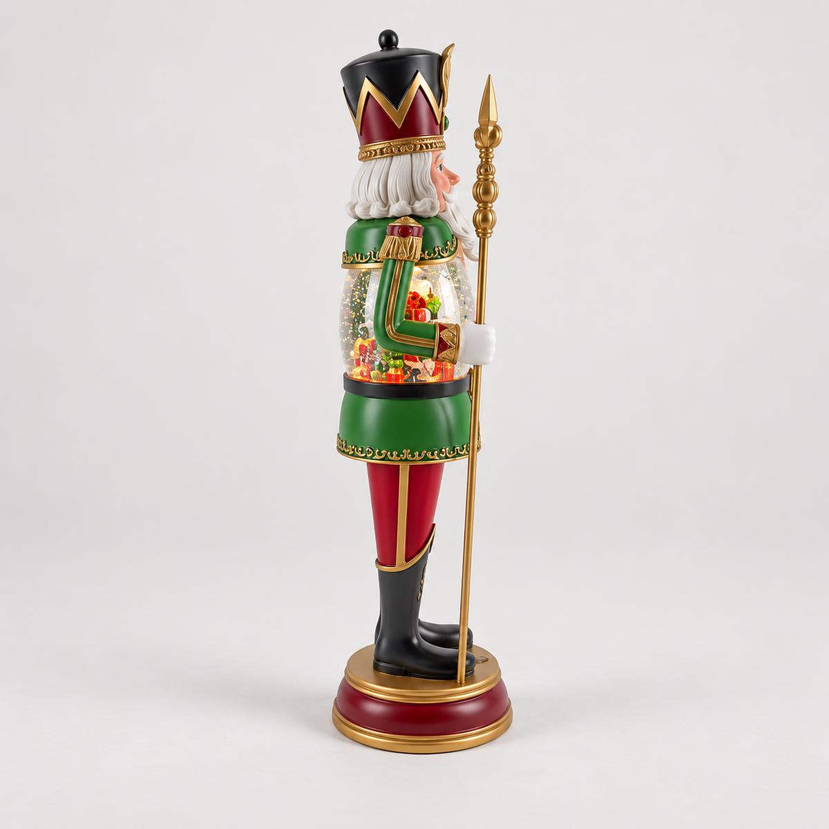 Soldado Quebra-Nozes Decorativo de Natal com Luz