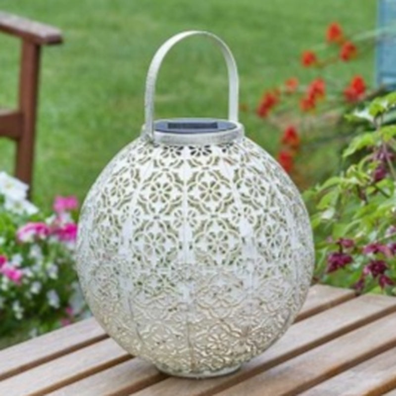 Lanterna Solar Damasco(creme)