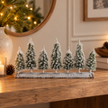 Decoração de Natal Base com Árvores e Neve