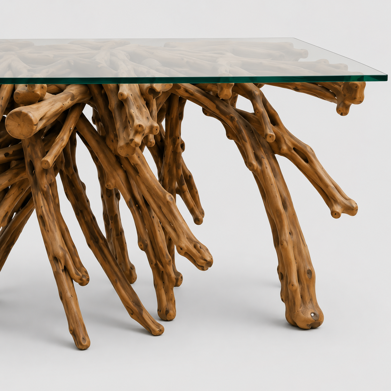 Mesa Consola Raíz Teca