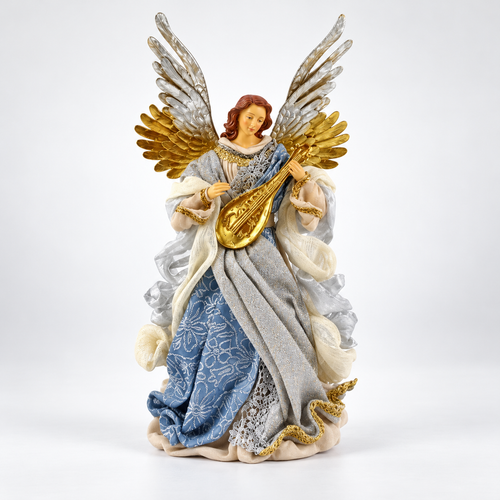 Anjo Decorativo com Instrumento Musical