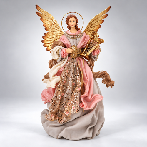 Anjo Decorativo com Asas Douradas