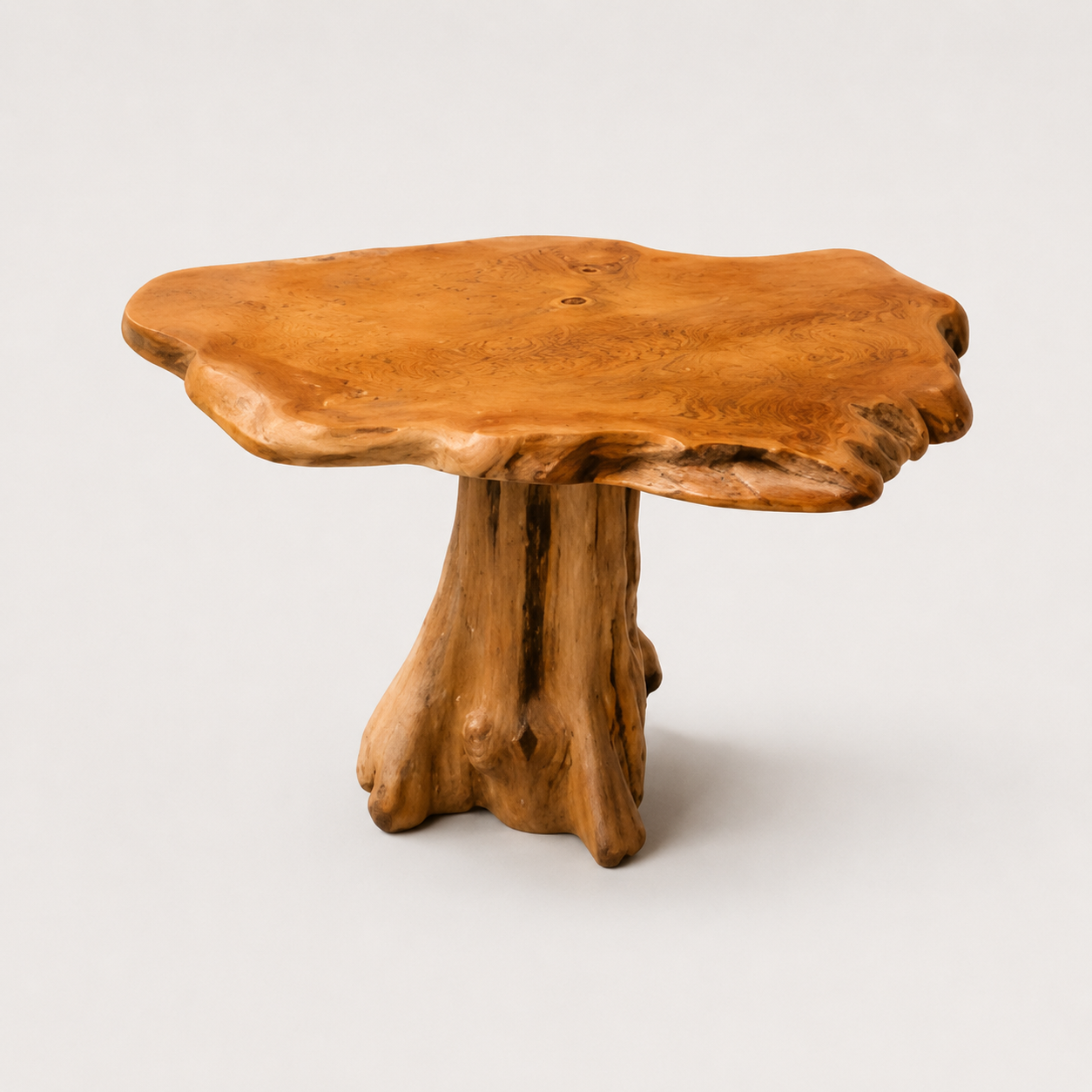 Mesa Árbol Tronco Teca