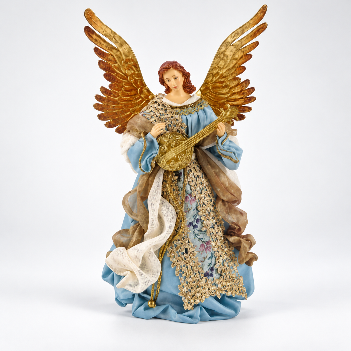Anjo Decorativo com Instrumento Musical