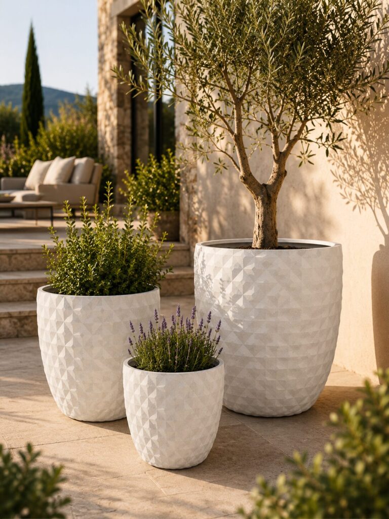 Vasos decorativos de exterior